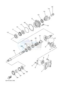 YFM350FWA YFM35FGB GRIZZLY 350 4WD (1NS3 1NS3 1NS4) drawing MIDDLE DRIVE GEAR