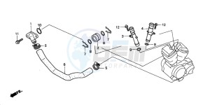 VT750DC SHADOW SPIRIT drawing WATER PIPE