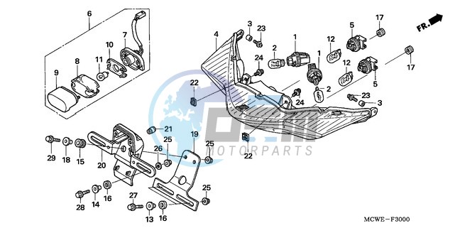 REAR COMBINATION LIGHT (E,ED,EK,F)