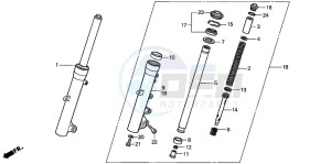 FJS600 SILVER WING drawing FRONT FORK