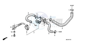 CBR600RA9 Europe Direct - (ED / ABS MME) drawing AIR INJECTION CONTROL VALVE