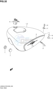 LS650 (E3-E28) SAVAGE drawing FUEL TANK