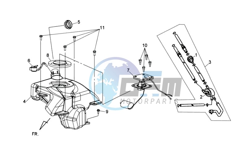 FUEL TANK - FUEL CUT