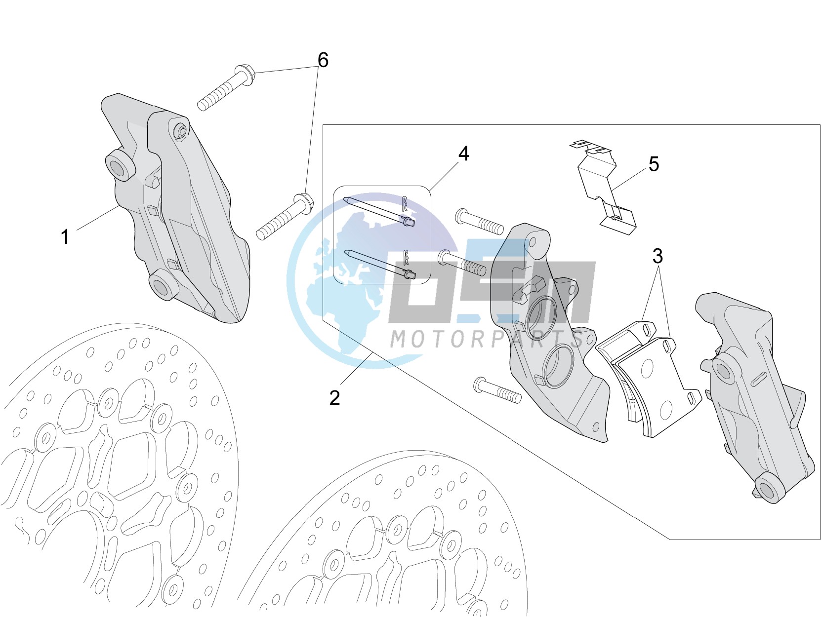 Front brake caliper