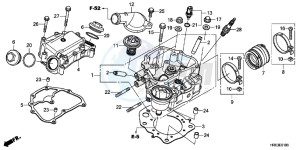 TRX500FED TRX500FE Europe Direct - (ED) drawing CYLINDER HEAD