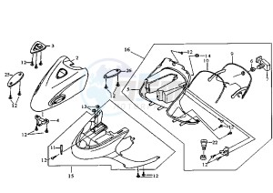 ATTILA - 125 cc drawing FRONT SHIELD