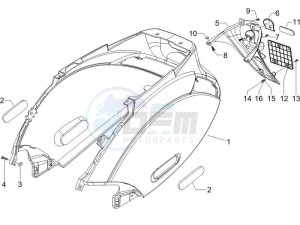 Zip 50 4T drawing Rear cover - Splash guard