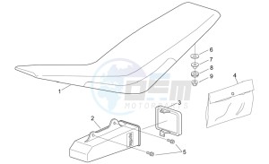 MX 50 drawing Saddle