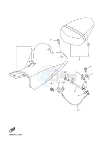 YZF-R1 998 R1 (1KBJ 1KBK) drawing SEAT