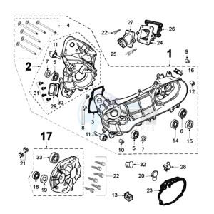 LUDIX 10 RVA ONE drawing CRANKCASE