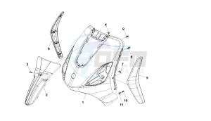 BOULEVARD - 150 CC 4T E3 drawing FRONT SHIELD