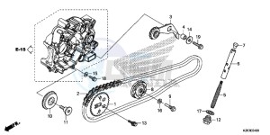 MSX125D MSX125 UK - (E) drawing CAM CHAIN/TENSIONER