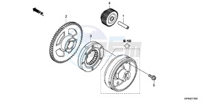 TRX420TEC TRX420 ED drawing STARTING GEAR