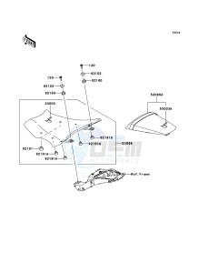 NINJA_ZX-10R_ABS ZX1000KDF FR XX (EU ME A(FRICA) drawing Seat