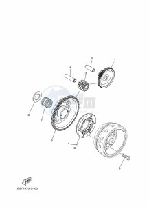 FZN250 (B8H4) drawing STARTER CLUTCH