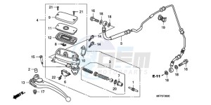 CB1300SA9 Europe Direct - (ED / ABS BCT MME TWO) drawing CLUTCH MASTER CYLINDER