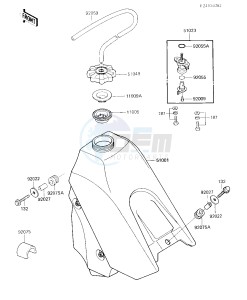 KX 250 D [KX250] (D2) [KX250] drawing FUEL TANK