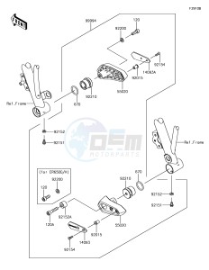 NINJA 650 EX650KJF XX (EU ME A(FRICA) drawing Accessory(Frame Slider)