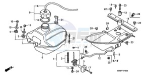 TRX250TM9 Australia - (U) drawing FUEL TANK