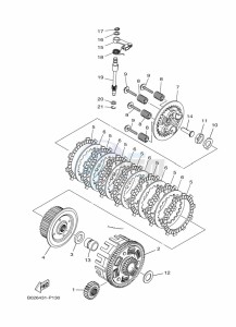 YZF320-A YZF-R3 (B7P6) drawing CLUTCH