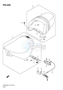 VZR1800 (E2) INTRUDER drawing SEAT (VZR1800ZUFL1 E19)