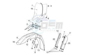 MXV 450 Cross drawing Front body I