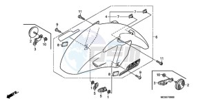 ST13009 UK - (E / MKH MME) drawing FRONT FENDER