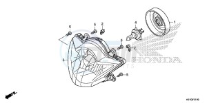 SH125DG SH125D E drawing HEADLIGHT