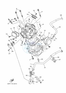 YFM700FWAD (BFE4) drawing CYLINDER HEAD