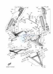 YXE1000EWS YX10ERPSP (B4ML) drawing FRONT SUSPENSION & WHEEL