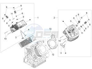 California 1400 Touring ABS USA-CND 1380 drawing Cylinder head - valves