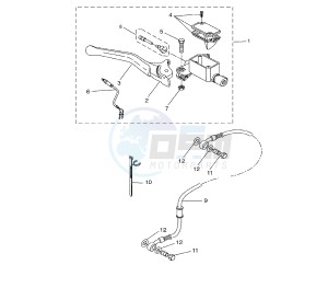 YQ AEROX 50 drawing FRONT MASTER CYLINDER