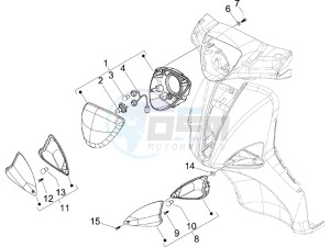 Liberty 200 4t (N15000U01) drawing Head lamp - Turn signal lamps