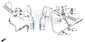 SH50 SH FIFTY drawing HANDLE LEVER/SWITCH/CABLE