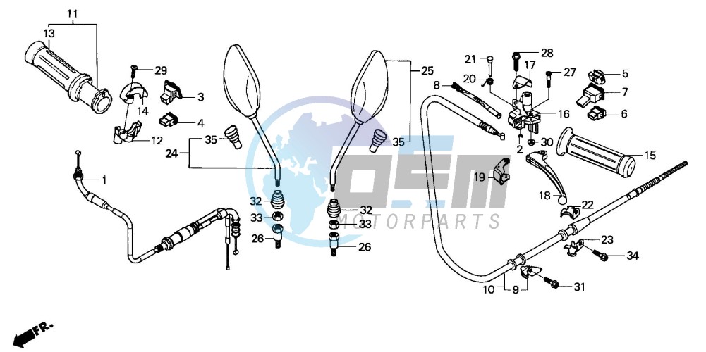 HANDLE LEVER/SWITCH/CABLE