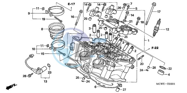 CYLINDER HEAD (REAR)