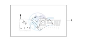 CBF600NA9 UK - (E / ABS MKH) drawing SEAT COWL*NHA48M*