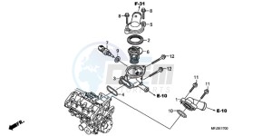 CBR600RR9 France - (F / CMF MME) drawing THERMOSTAT