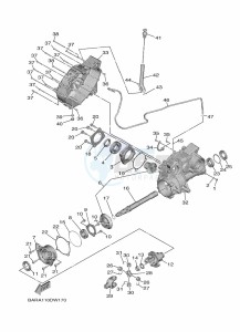 YXF850E YXF85WPAM (BARE) drawing MIDDLE DRIVE GEAR