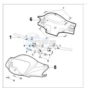 TWEET 125 N drawing HANDLEBAR