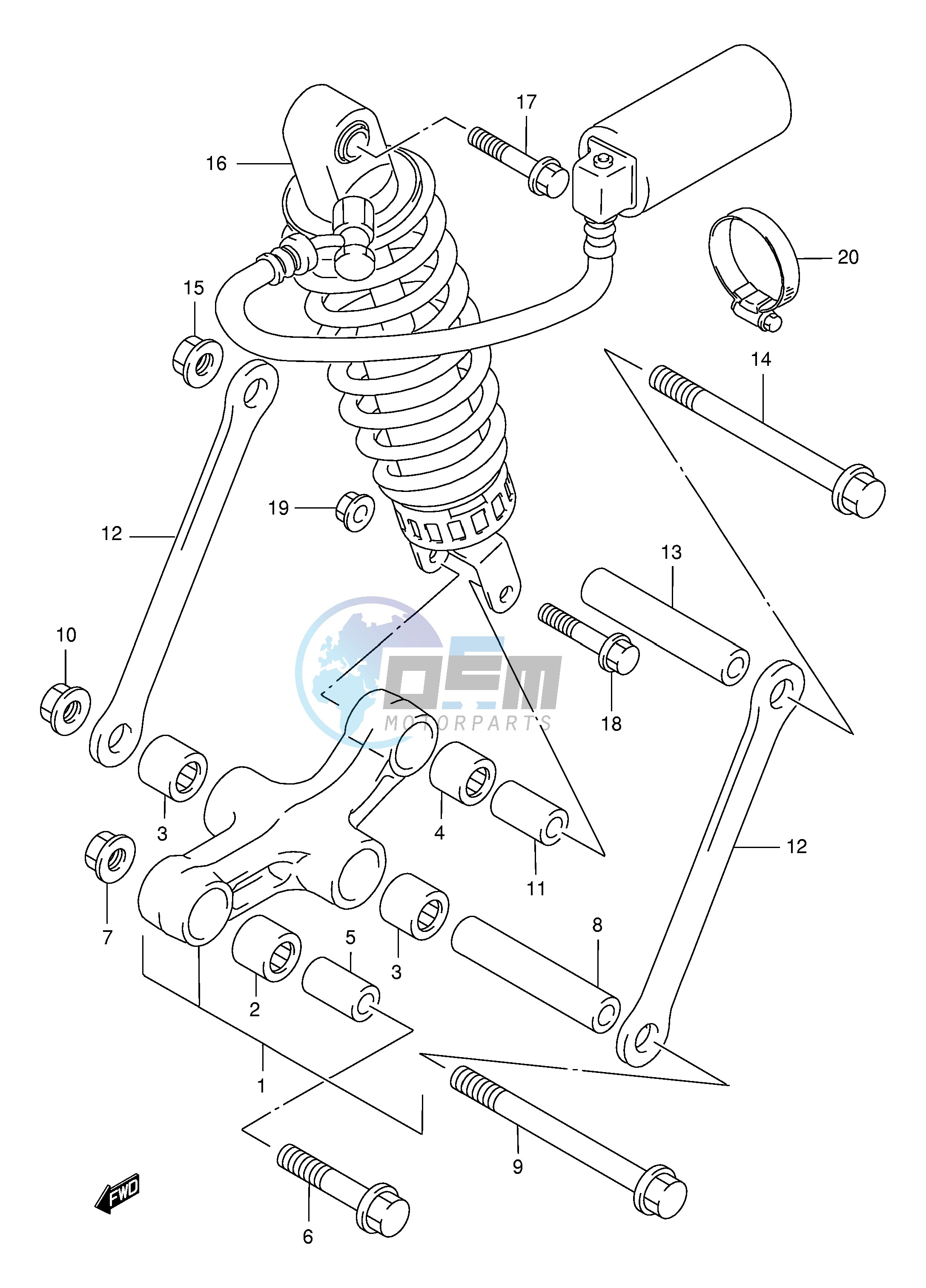 REAR CUSHION LEVER