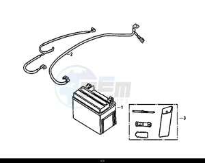 CROX 50 (45Km/h) (AE05WA-EU) (E4) (L8-M0) drawing BATTERY TOOL BOX