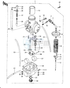 KX 250 A (A4-A5) drawing CARBURETOR -- 78-79- -