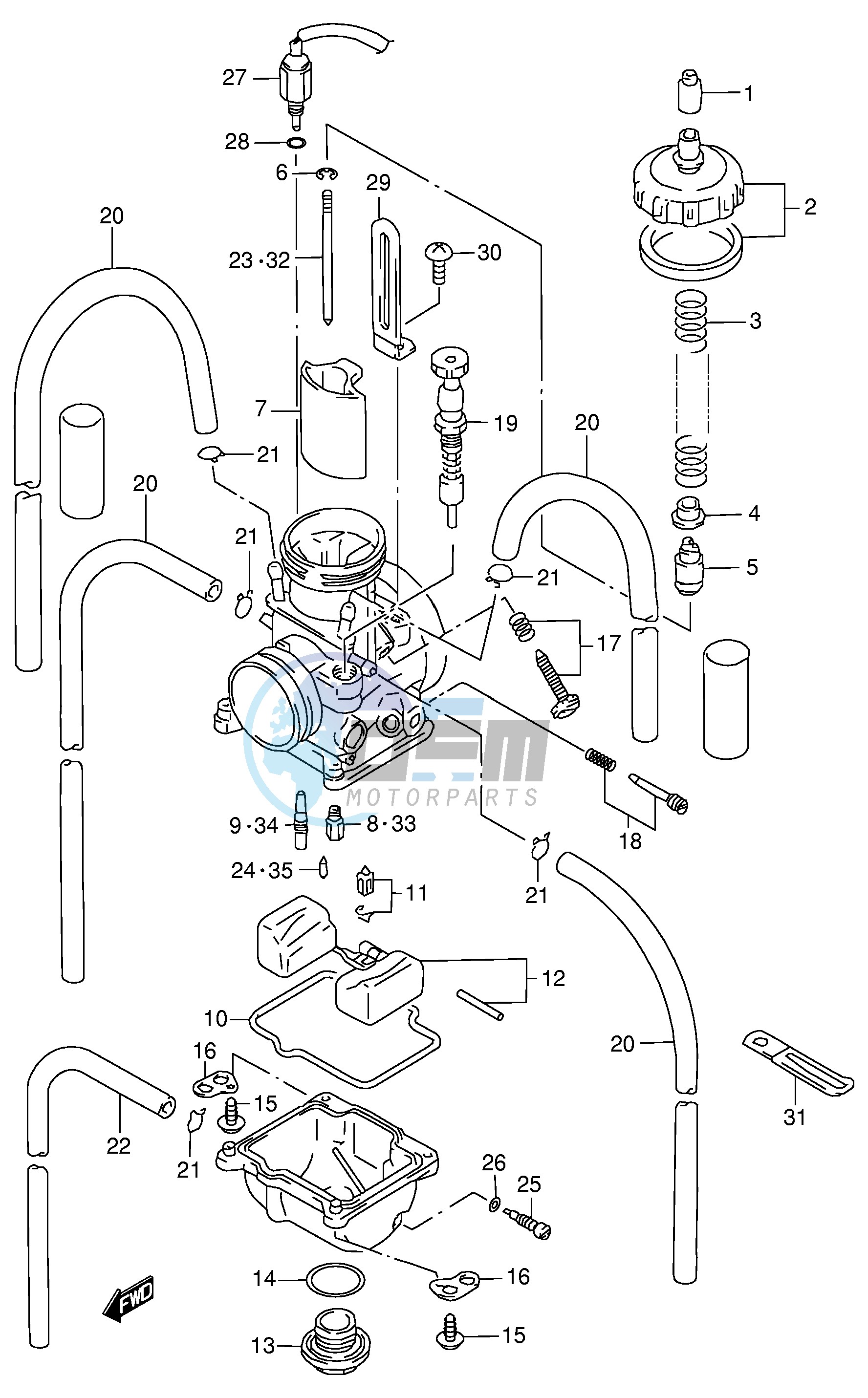 CARBURETOR (MODEL X Y)