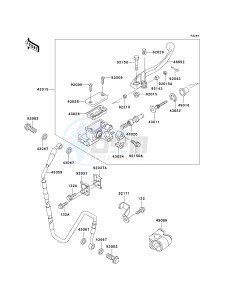 KX 500 E (E15-E16) drawing FRONT MASTER CYLINDER-- KX500-E15- -