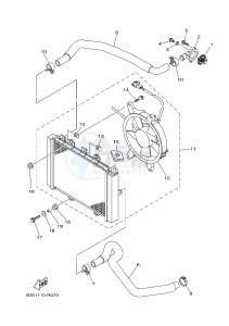 YFM700FWAD GRIZZLY 700 (2UDD) drawing RADIATOR & HOSE