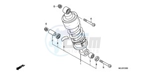 CBF1000FB drawing REAR CUSHION