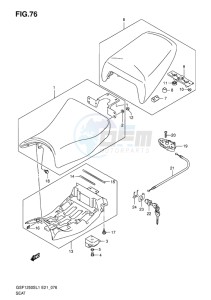 GSF-1250S ABS BANDIT EU drawing SEAT