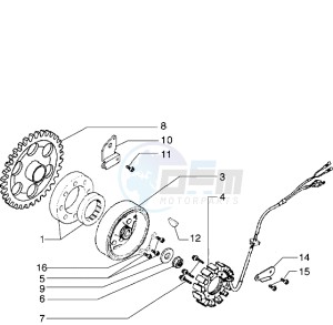 X9 500 drawing Flywheel magneto