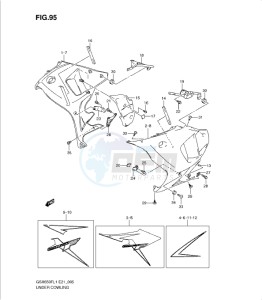 GSXF650 drawing UNDER COWLING (GSX650FAL1 E21)